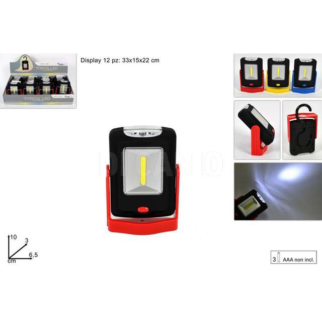 Trocia led 3+cob batterie c/magnete dueesse - Principale
