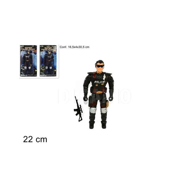 Soldato forze speciale polizia cm.22 inbl. due esse - Principale