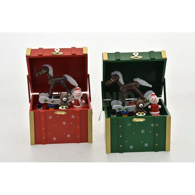Carillon baule con cavalluccio 14x23cm 2 assortimenti - Principale