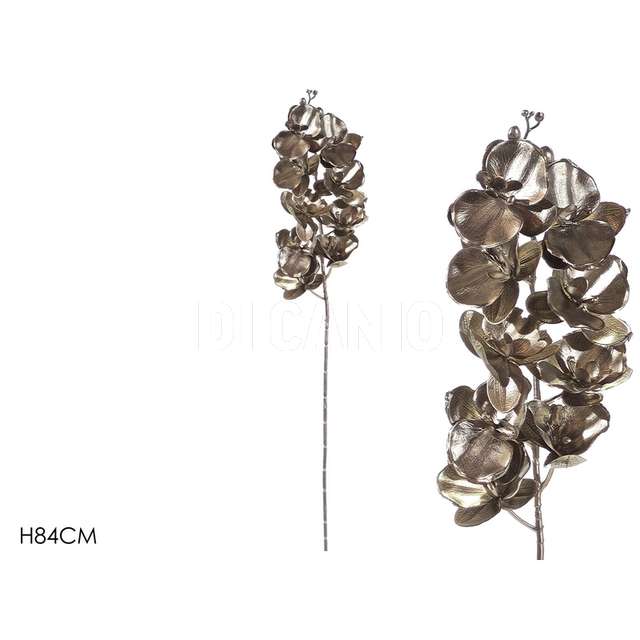 Ramo orchidee h84cm champagne - Principale