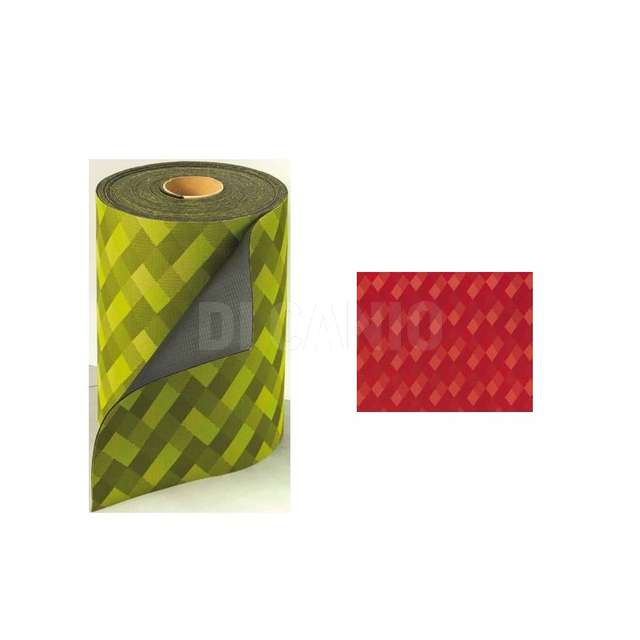 Rotolo liberty 0.50x30mt geometrico rosso olivo - Principale