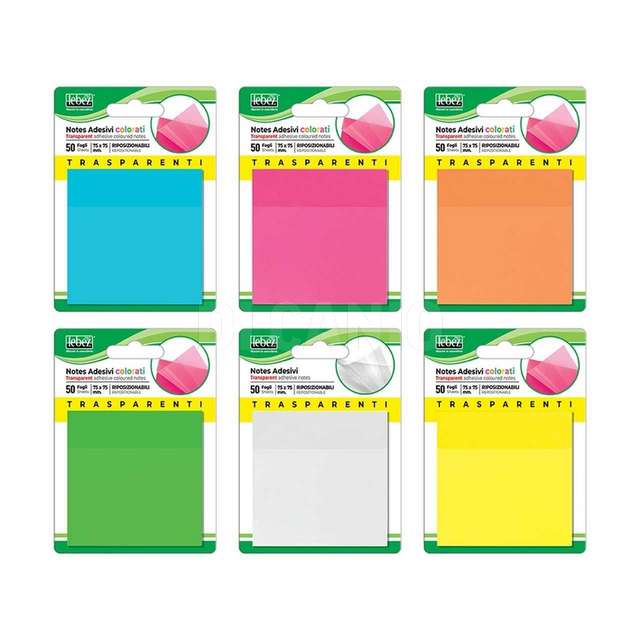 Memostick adesivi colorati 50 fogli mm.75x75 - Principale