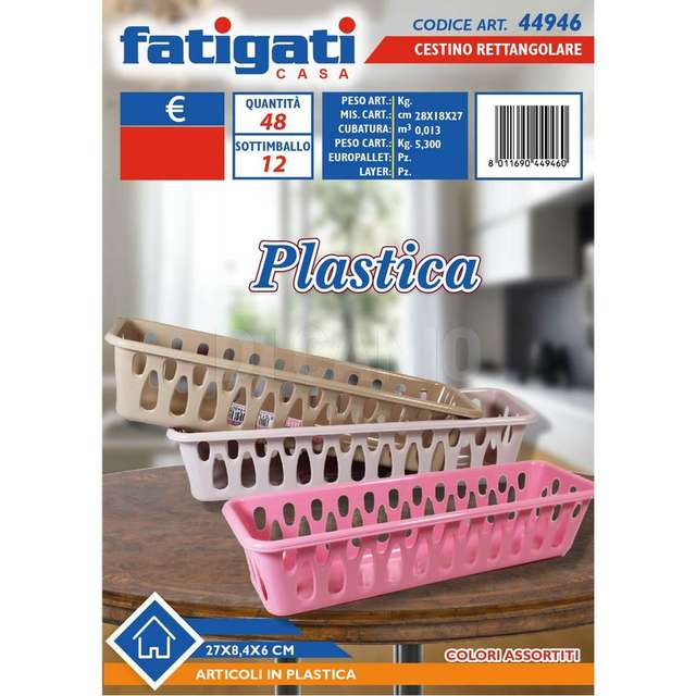 Cestino pp rett 16,8x13,5x6cm - Principale