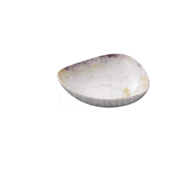Ciotola triangolare in melamina cm.23.5x6 galassia leone - Principale