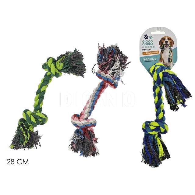 Corda animali cm.28 3 assortita - Principale