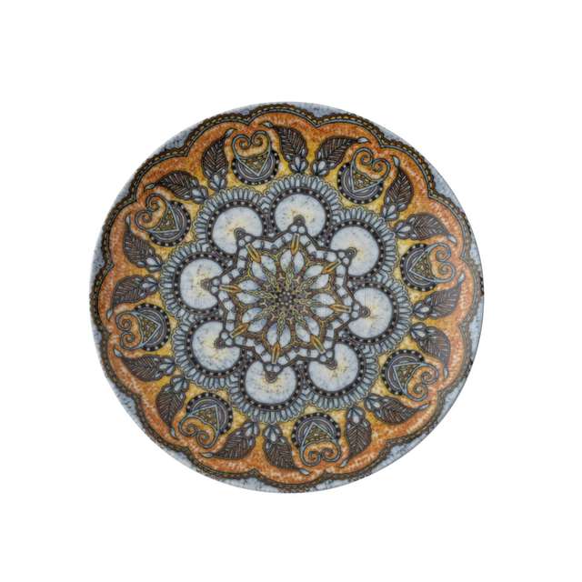 Piatto piano cm 20 mandala b porcellana - Principale