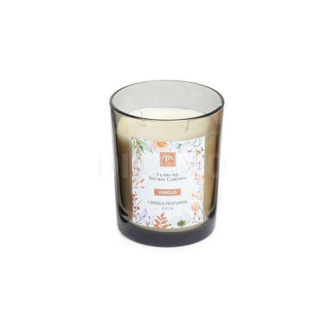 Candela alla vaniglia in vetro 700 g cm..12.5x14.5 - Principale