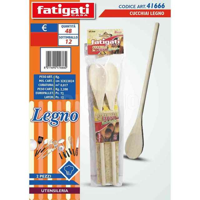 Cucchiai legno 2pz - Principale