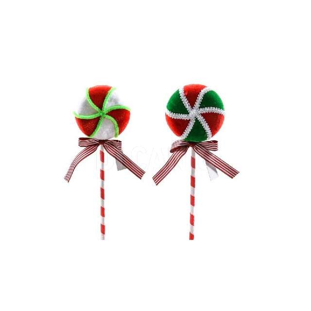 Decorazione candy in polistirolo cm.34x9.5x3 assortita - Principale