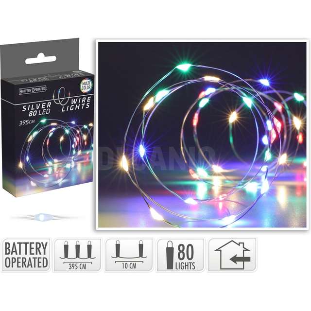 Cavo arg 80led multicolor batt - Principale