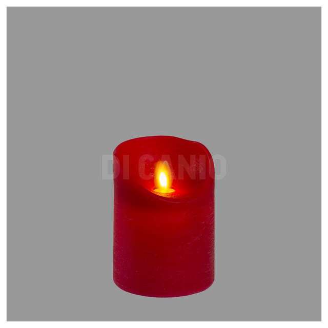 Candela 7,5cm rossa led h10cm lotti 44357 - Principale