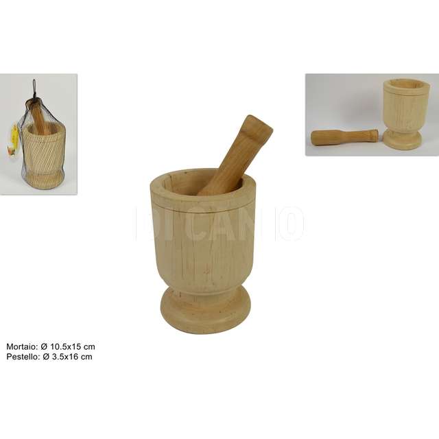 Mortaio con pestello legno - Principale