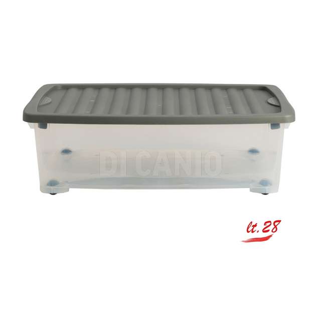 Contenitore riponimento in plastica 4 stagioni lt 28 con ruote - Principale