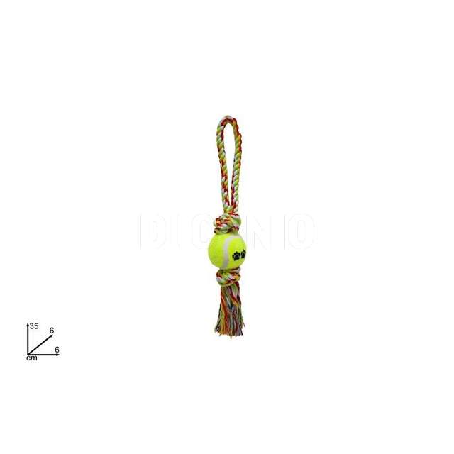 Gioco cane palla con corda - Principale