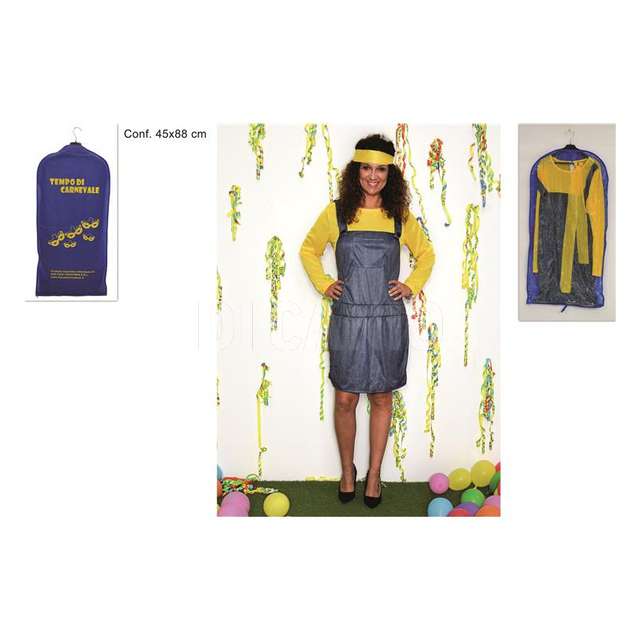 Vestito donna giallo_blu - Principale