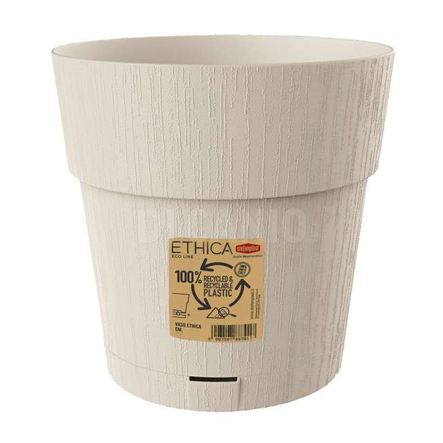 Vaso ethica cm.15x15 gesso stefanplast - Principale