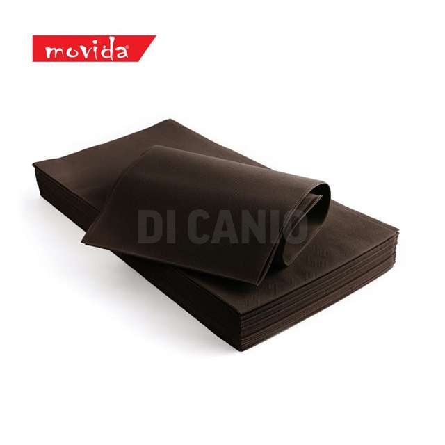 Conf.25 tovaglia tnt marrone 100x100 - Principale