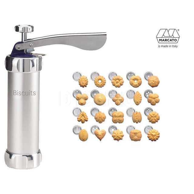 Macchina biscotti biscuitus classic colore argento premium - Principale