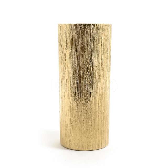 Vaso in ceramica oro diam.13xh.30cm - Principale