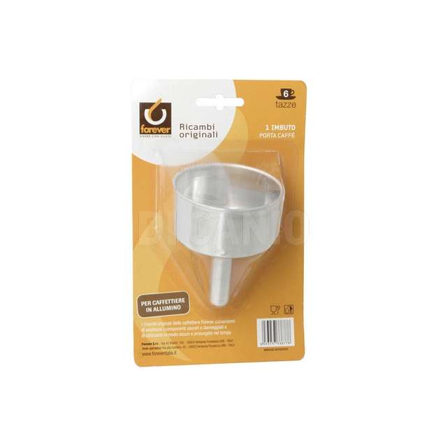 Caffe ricambio blister imbuto alluminio 6 t. forever - Principale