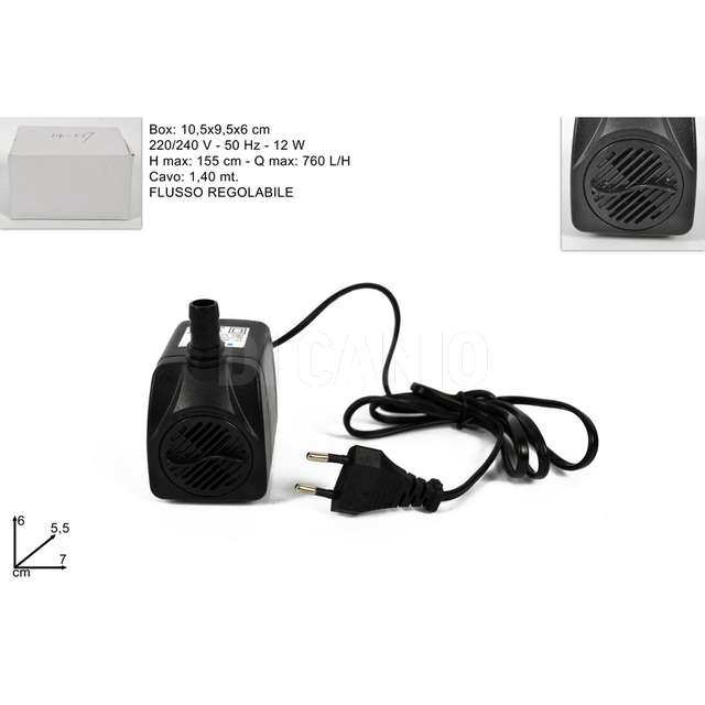 Pompa sommersa 12w flusso regolabile - Principale