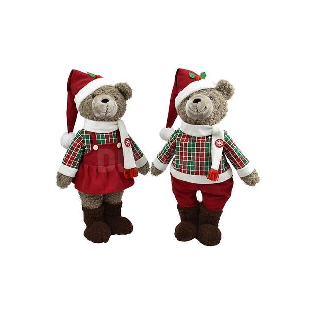 Orso 70 cm. 2ass rosso/verde - Principale