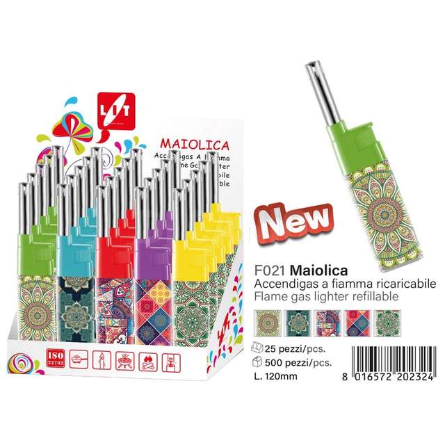 Accendigas canna corta elfin maiolica - Principale