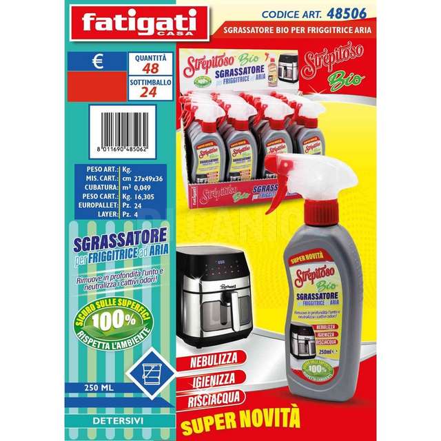 Sgrassatore bio 250ml x friggitrice - Principale