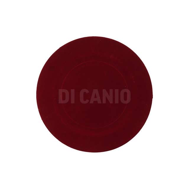 Sottopiatto velluto 32,7cm rosso - Principale