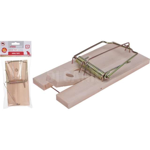 Trappola per topi legno cm.17x8 - Principale