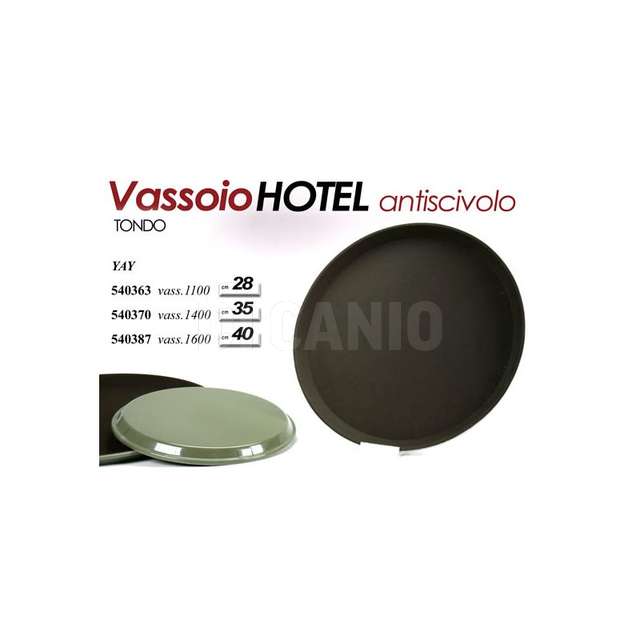 Vassoio hotel antiscivolo tondo d.40,5 - Principale