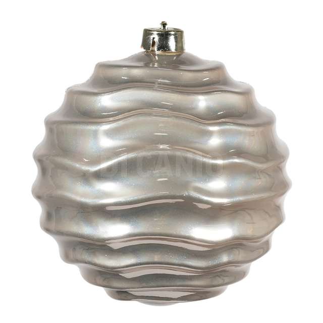 Sfera rigata plastica 150cm col. platino - Principale