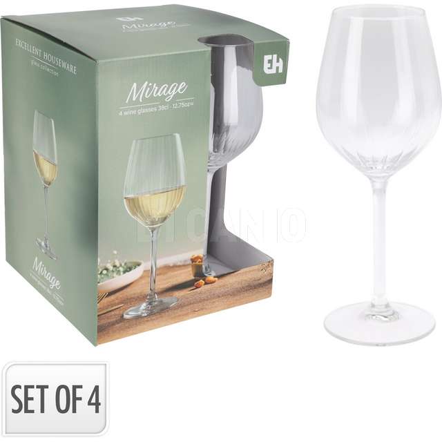 4 calici vetro 380ml - Principale