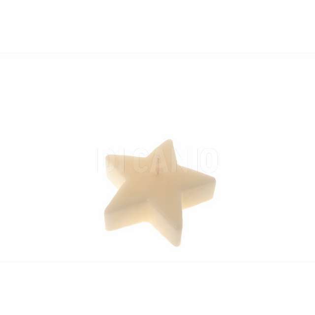 Candela stella lucid in cera cm 9xh. 3 (gr 80) colore avorio mercury 79359 - Principale