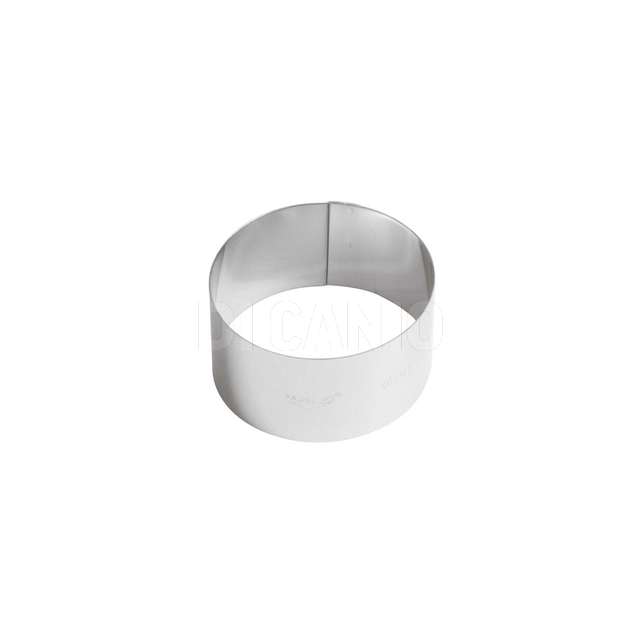 Anello per torte cm.8 h.4.5 inox paderno - Principale