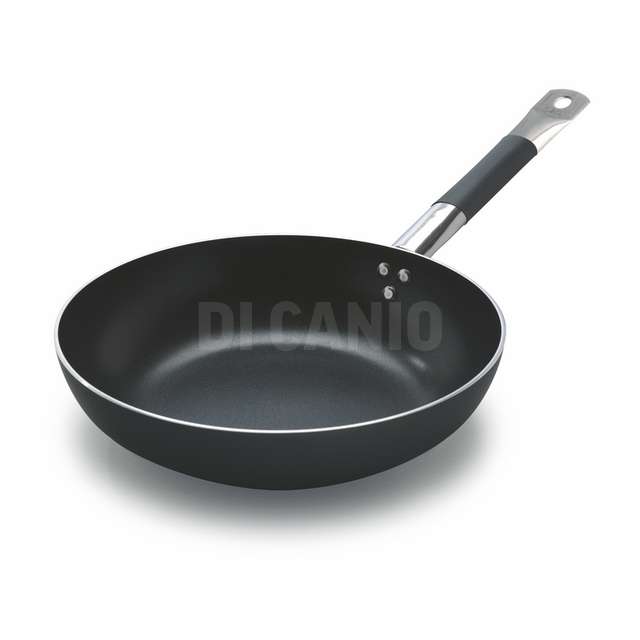 Padella alta 1 m g.alblack 3 mm fondo induzione cm.28 - Principale