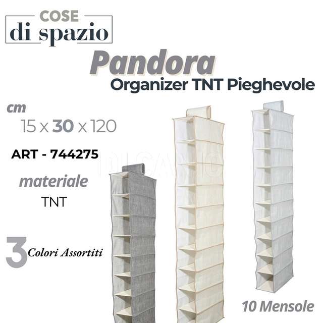 Organizer tnt 10 mensole cm.15x30x120 pandora - Principale
