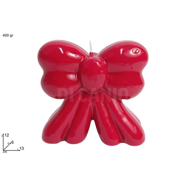 Candela fiocco 400gr rosso - Principale