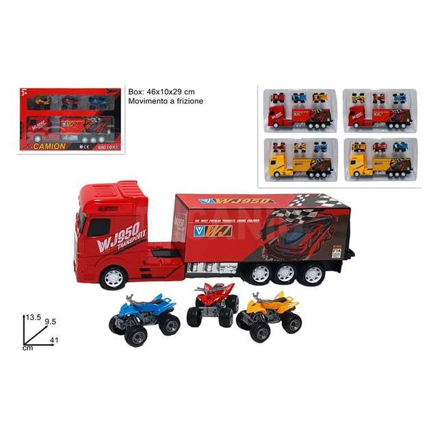 Camion con mezzi in box ass - Principale