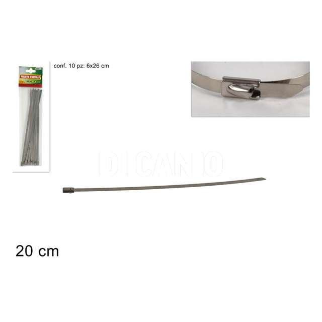Fascette metallo 10 pz cm.20 - Principale