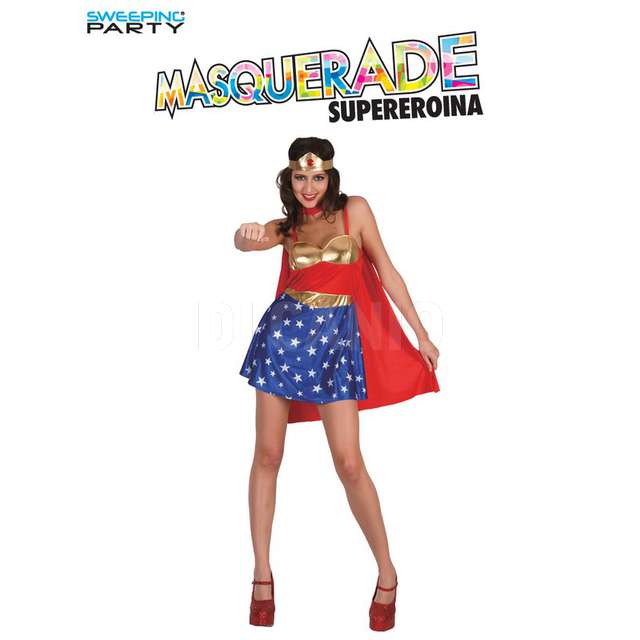 Costume supereroina adulto - Principale