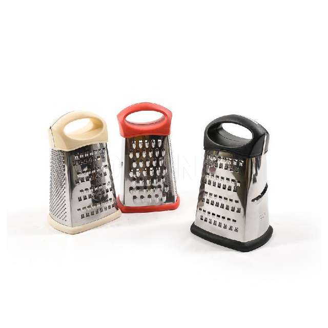 Grattugia multipla in acciaio con manico plastica cm.13x11x20 - Principale