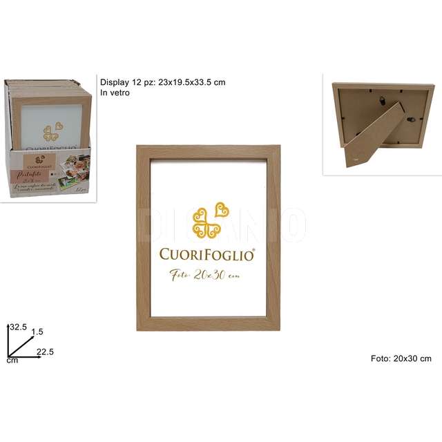 Cornice legno rovere per foto 20x30 a4 - Principale