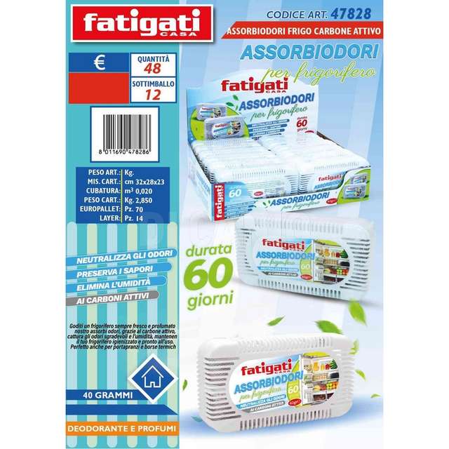 Assorbiodori frigo carbone attivo - Principale