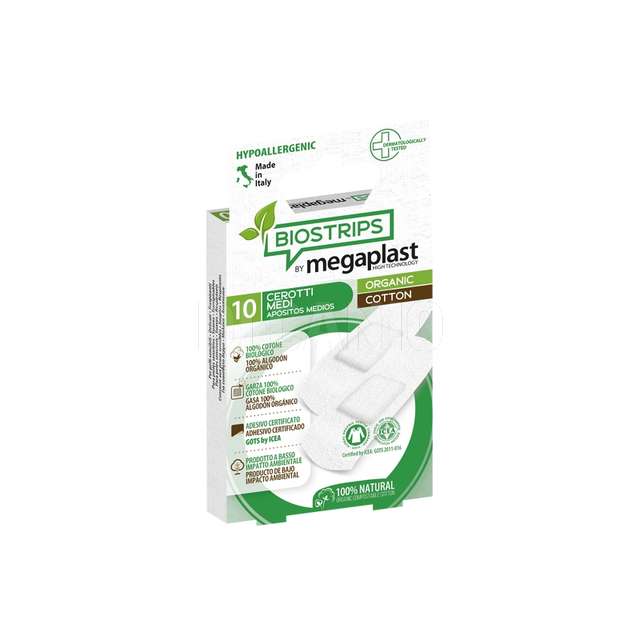 Cerotti bio 10 pz formato medio eco compostabile 7cmx2cm megaplast - Principale