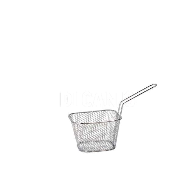 Cestino acciaio + manici cm.18x8.5x13 - Principale