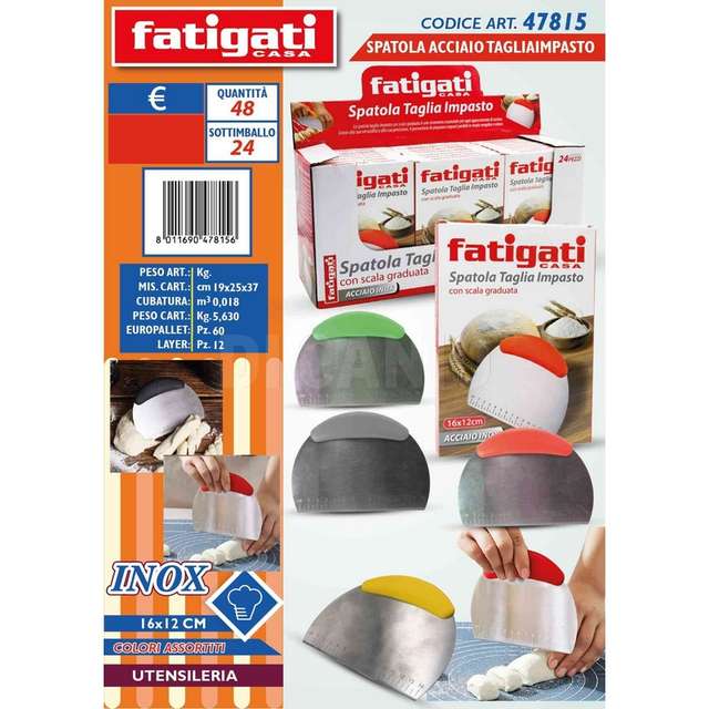 Spatola acciaio inox tagliaimpasto - Principale