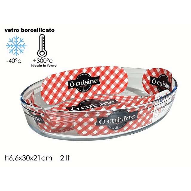 Ocusine teglia ovale 30x21 da forno e micronde - Principale