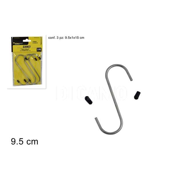 Ganci ferro 9.5cm 3pz - Principale