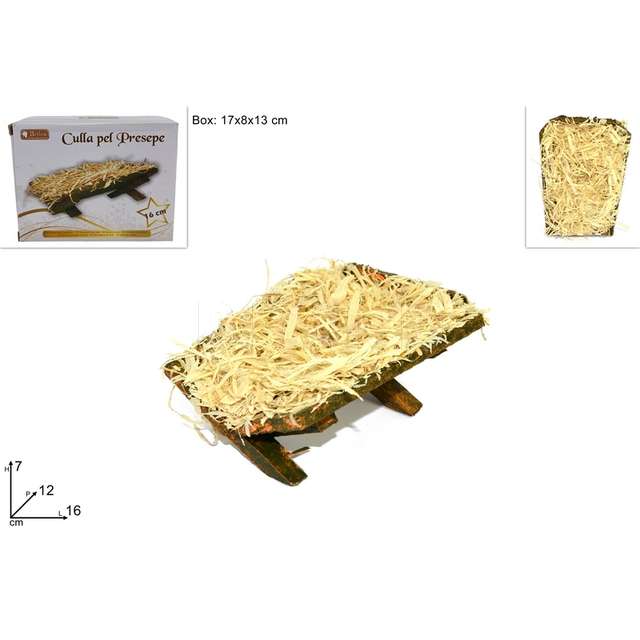 Culla c paglia chiara 16cm - Principale